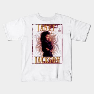 Janet Jackson | Brown vintage style poster | 1986 Kids T-Shirt